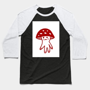 Sad little red mushroom Baseball T-Shirt